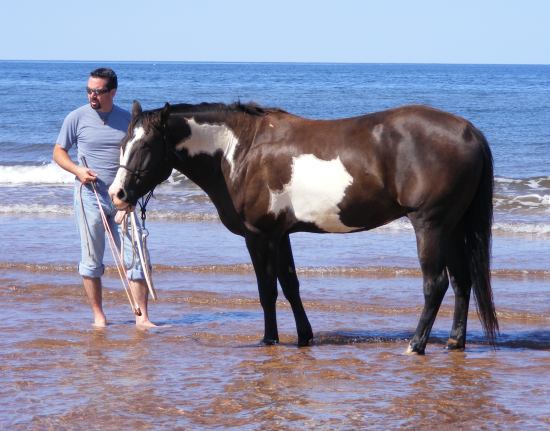 Mike and Dallas at the beach