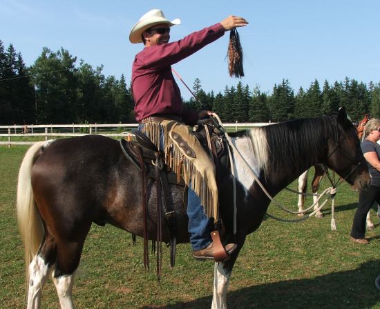 Ron receiving the fluidity locks of hair