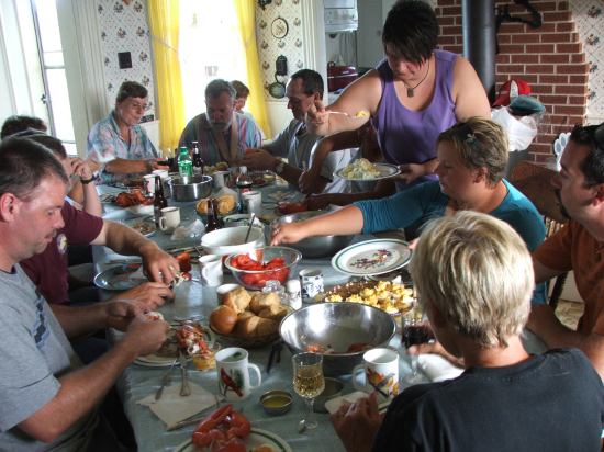 Lobster supper at Briarrose